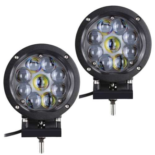 Set (2pcs)5 Inch 45 W Round LED Work Light Driving  Car Light 3800 Lumen for SUV ATV Car