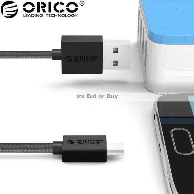 Orico Strong Nylon Braided Micro USB 1 Meter 3Amp Charging Data Cable  ***WOW***