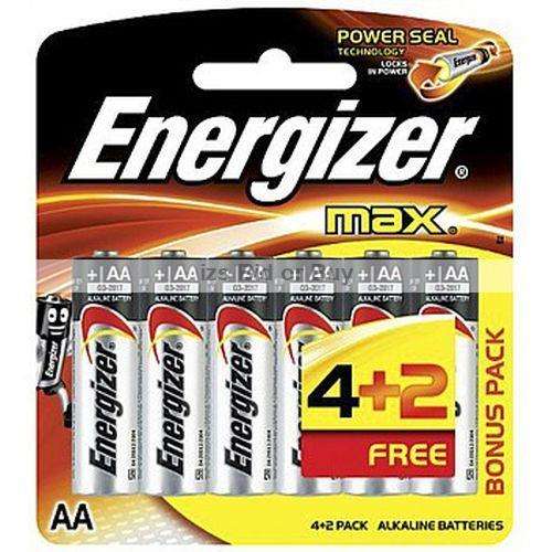 Energizer Max AA Batteries 4 + 2Free ***WOW*** Limited Stock