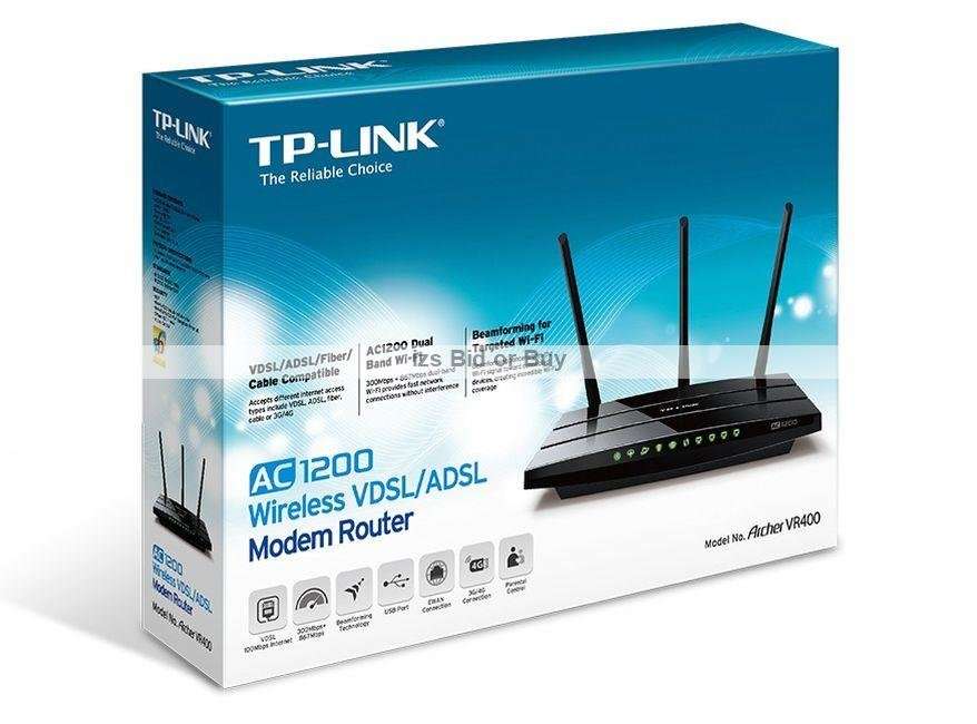 TP-Link AC1200 Wireless VDSL/ADSL Modem Router *** Fibre Compatible ***