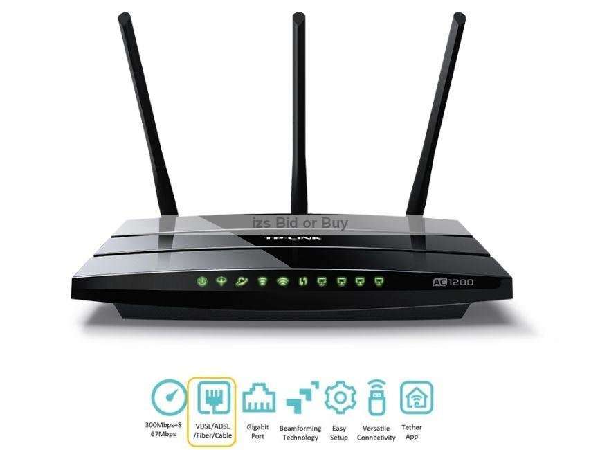 TP-Link AC1200 Wireless VDSL/ADSL Modem Router *** Fibre Compatible ***