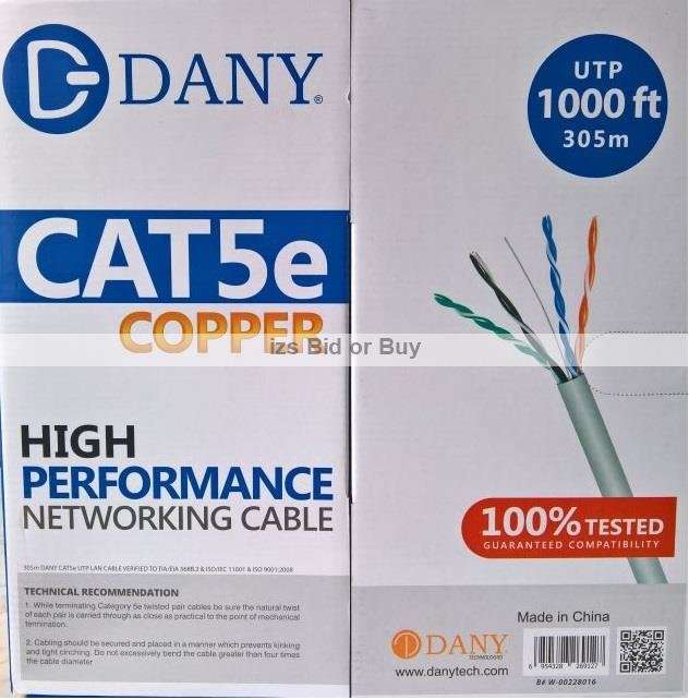 Cat5e UTP 305 Meter Roll Pull Box High Performance Network Cable ***WOW***