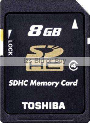 Toshiba 8GB High Speed SDHC Card ***NO RESERVE*** WOW
