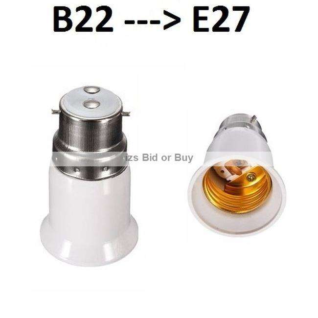 B22 Bayonet To E27 Screw Type Bulb Converter