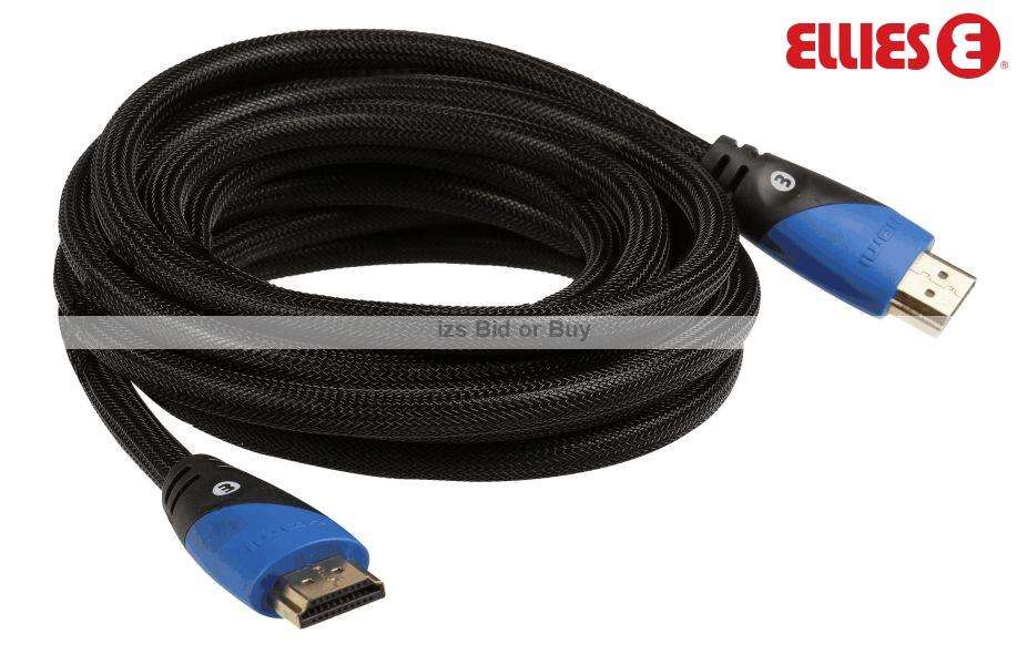 Ellies High Speed HDMI Cable 3Meter Version 1.4 Supports 3DTV & Ethernet. 10.2 Gbps
