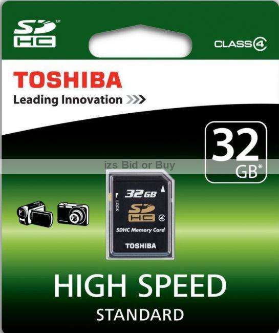 Toshiba 32GB High Speed SDHC Card ***NO RESERVE*** WOW