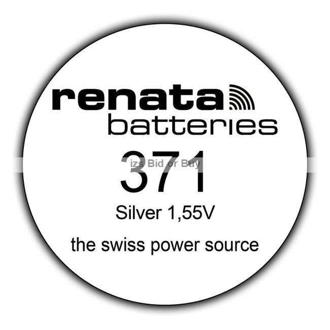 Renata 371 SR920SW Silver 1.55V