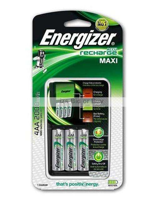 Energizer Maxi Charger + 4xAA 2000mAh Batteries ***WOW***