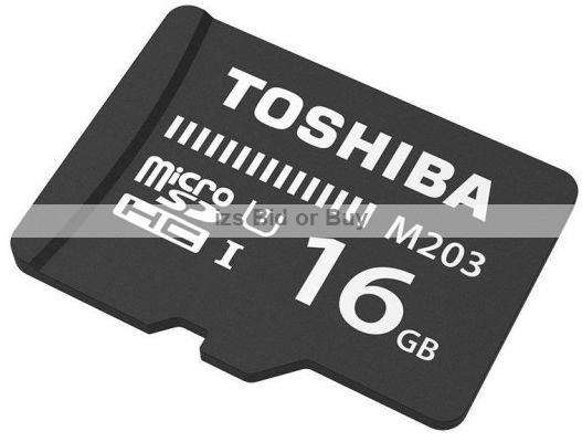 Toshiba 16GB microSDHC UHS-I Card Class10 100MB/s