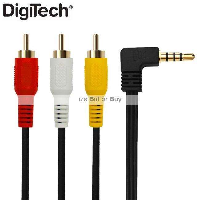 DigiTech 3.5 mm to 3 RCA AV Cable ***2 METER***