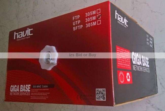 Cat5e UTP 305 Meter Roll Pull Box High Performance Network Cable ***WOW***