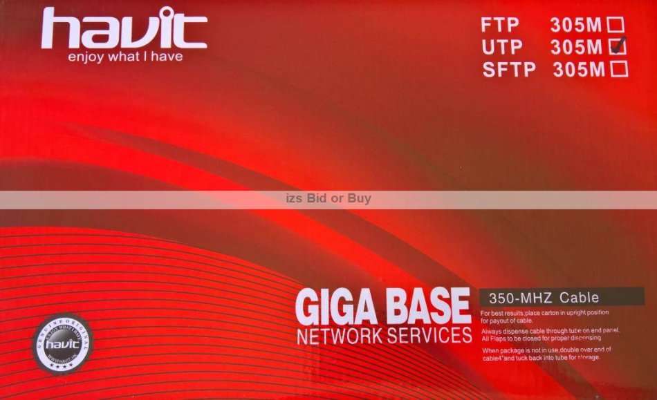 Cat5e UTP 305 Meter Roll Pull Box High Performance Network Cable ***WOW***