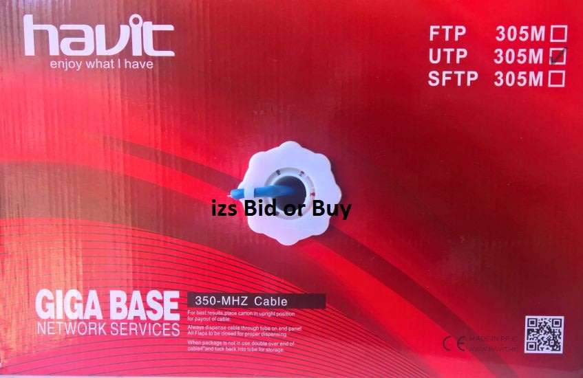 Cat6 UTP 305 Meter Roll Pull Box High Performance Network Cable ***WOW***