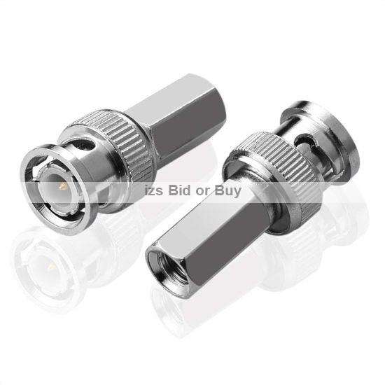 BNC Male Twist-On Connectors for RG59 Coaxial Cable