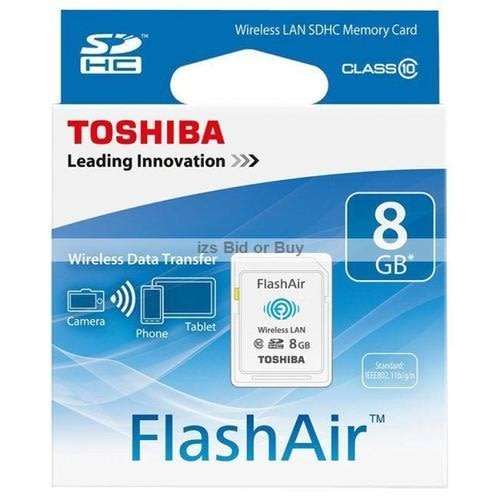 Toshiba FlashAir 8GB Wireless LAN SDHC Memory Card ***WOW***
