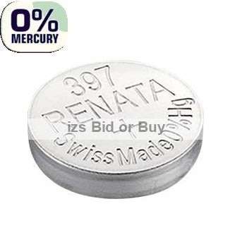 Renata 397 SR726SW Silver 1.55V *** Swiss Made Battery ***