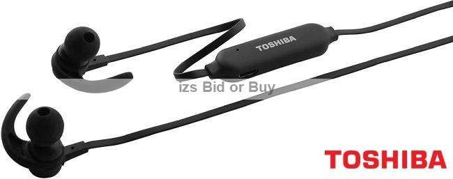 Toshiba Bluetooth Wireless Stereo Earphones with Mic ***NO RESERVE*** WOW