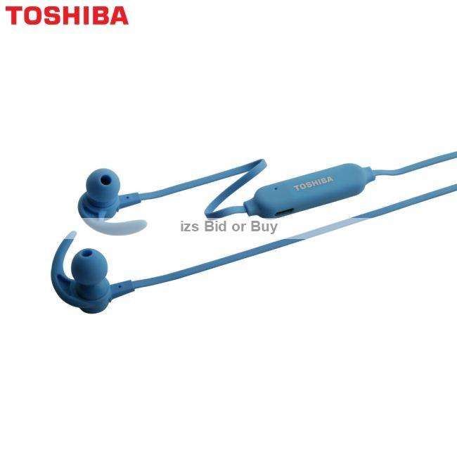 Toshiba Bluetooth Wireless Stereo Earphones with Mic ***NO RESERVE*** WOW
