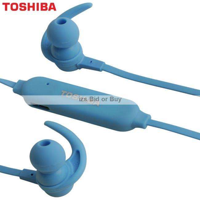 Toshiba Bluetooth Wireless Stereo Earphones with Mic ***NO RESERVE*** WOW