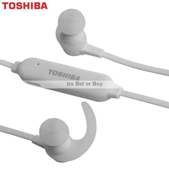 Toshiba Bluetooth Wireless Stereo Earphones with Mic ***NO RESERVE*** WOW