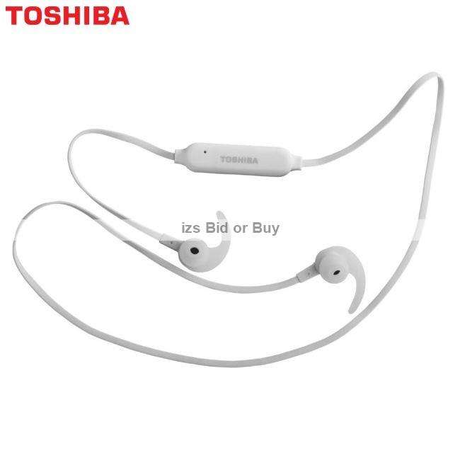 Toshiba Bluetooth Wireless Stereo Earphones with Mic ***NO RESERVE*** WOW