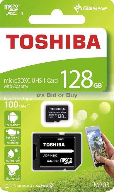 Toshiba 128GB microSDXC UHS-I Card Class10 100MB/s ***DEAL OF THE DAY***