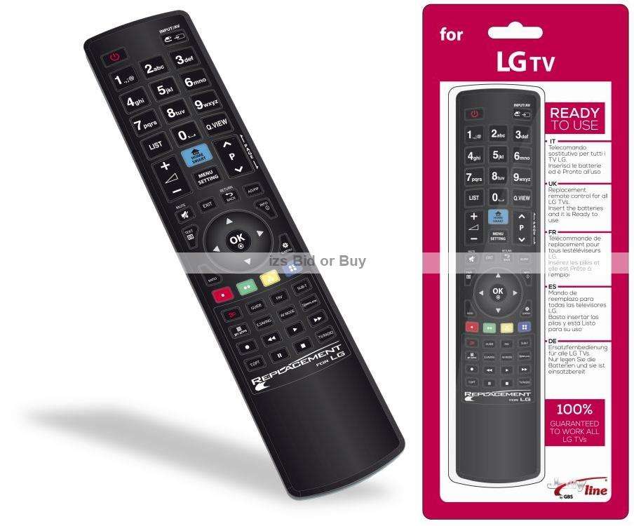 Replacement Remote Control For LG TV ***WOW***