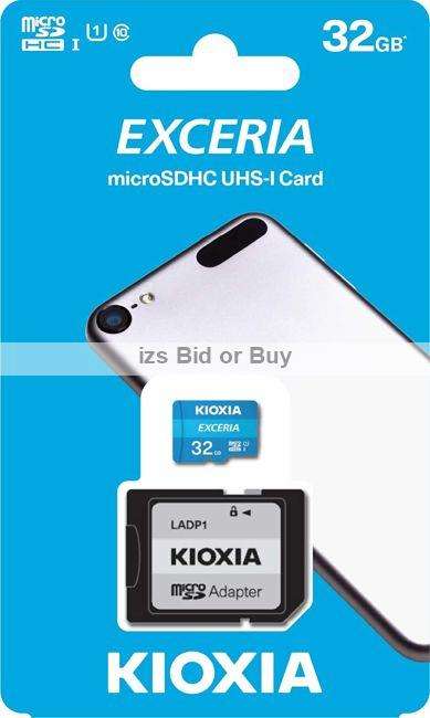 Kioxia Exceria 32GB microSDHC UHS-I Card Class10 100MB/s