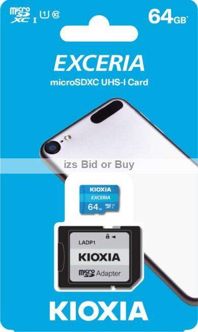 Kioxia Exceria 64GB microSDXC UHS-I Card Class10 100MB/s