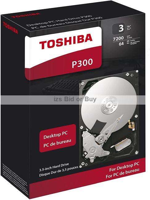 Toshiba P300 3TB 3.5` Desktop PC Hard Drive ***WOW***