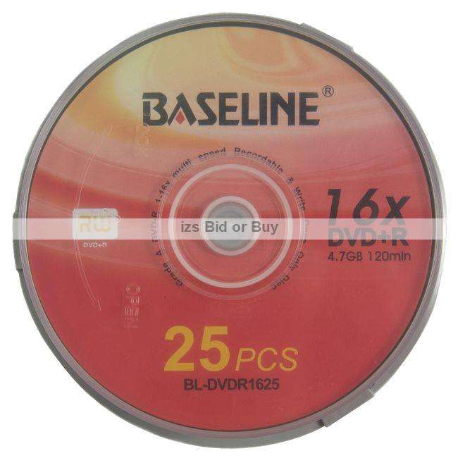 Baseline 600 x DVD+R Discs ***24 x 25 Pack DVD+R***
