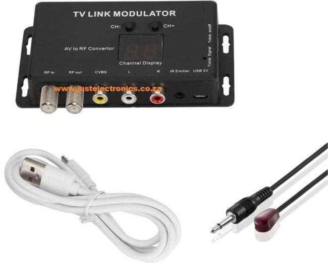TV Link RF Modulator With IR Extender