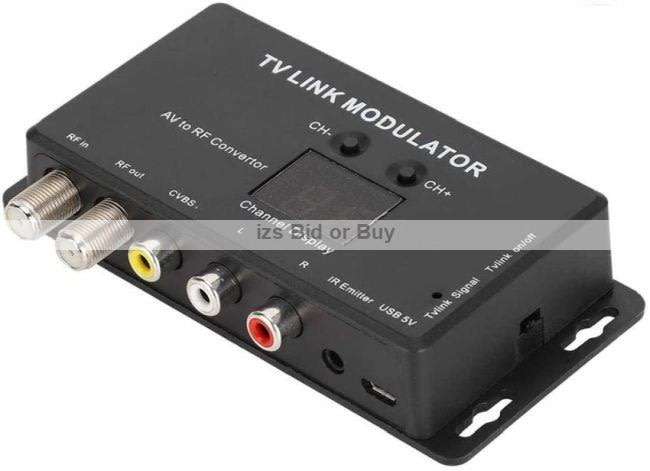 TV Link RF Modulator With IR Extender