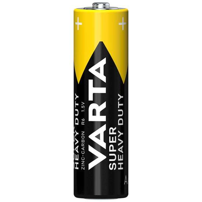 12 x Varta Super Heavy Duty AA Batteries 4 Pack