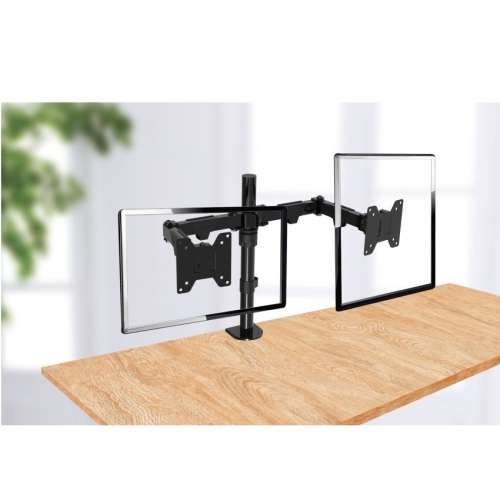 Ellies Double Arm Height Adjustable Monitor Mount 13` - 32` ***WOW***
