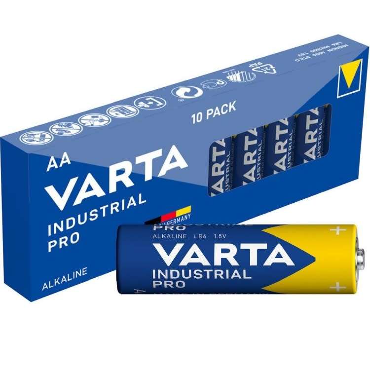 5 x Varta Industrial Pro AA Batteries 10 Pack