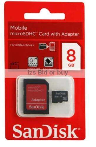 Sandisk 8GB micro SDHC Card & Adapter ***WOW***