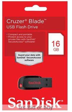 SanDisk Cruzer Blade 16GB Memory Stick ***NO RESERVE***