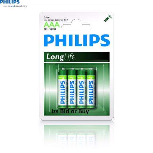 Philips AAA Batteries 4 Pack ***WOW*** Limited Stock