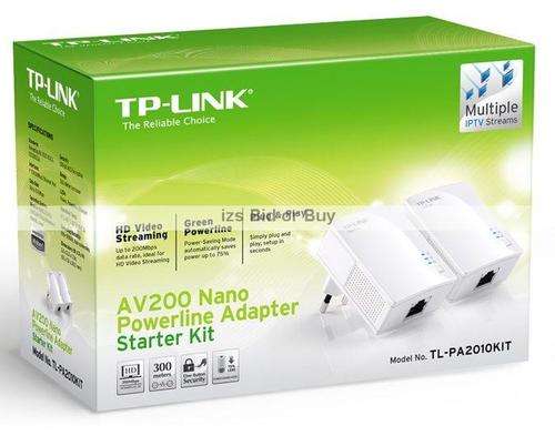 TP-Link Ethernet via Powerline Adapter   *** Quantity of 2 Plugs***