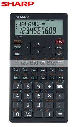 Sharp Business/Financial Calculator EL-738F  ***NEW MODEL***