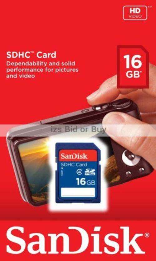 Sandisk 16GB SDHC Card ***NO RESERVE*** WOW