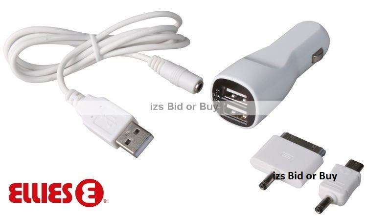 Ellies Dual USB Car Charger  ***CLEARANCE***