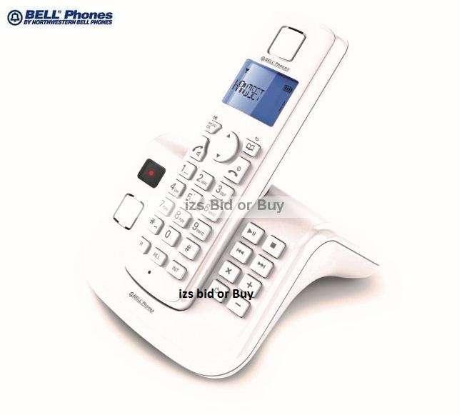 Bell Phones Cordless Phone with Answering Machine - White ***WOW***