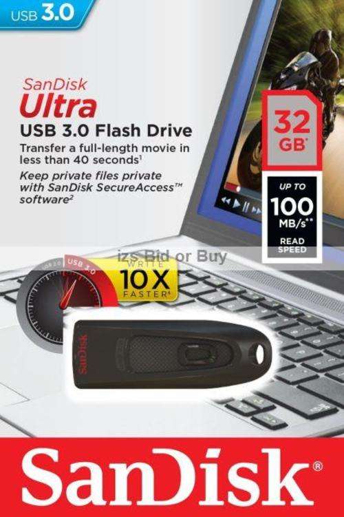 SanDisk Ultra 32GB USB3 Memory Stick ***WOW***