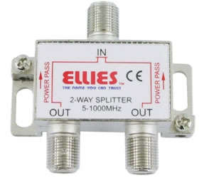 Ellies 2 WAY SPLITTER (Power Pass on 2 Outputs)