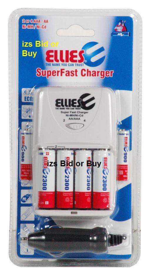 Super Fast Charger - Includes 6 Batteries ***NO RESERVE***