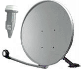 DSTV Satellite Dish (Complete inc, LNB + Wall bracket)
