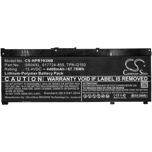 CS-HPR193NB     HP  Pavilion Power 15-CB001NF   Notebook, Laptop Battery