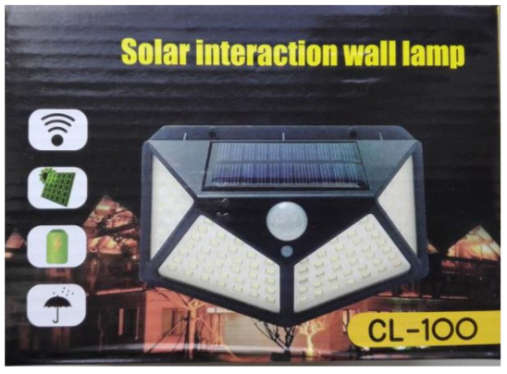Motion Sensor Solar Powered Pathway Led Wall Lamp